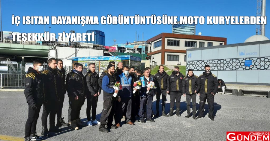 İETT’NİN ŞOFÖRLERİNE MOTO KURYELERDEN TEŞEKKÜR ZİYARETİ İBB MOTO KURYE MTEROBÜS HİMMET KAYA ATAŞEHİRDE GÜNDEM
